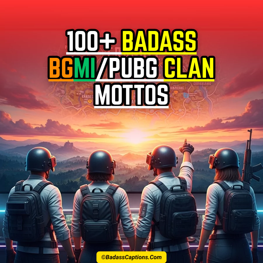 BGMI Clan Mottos